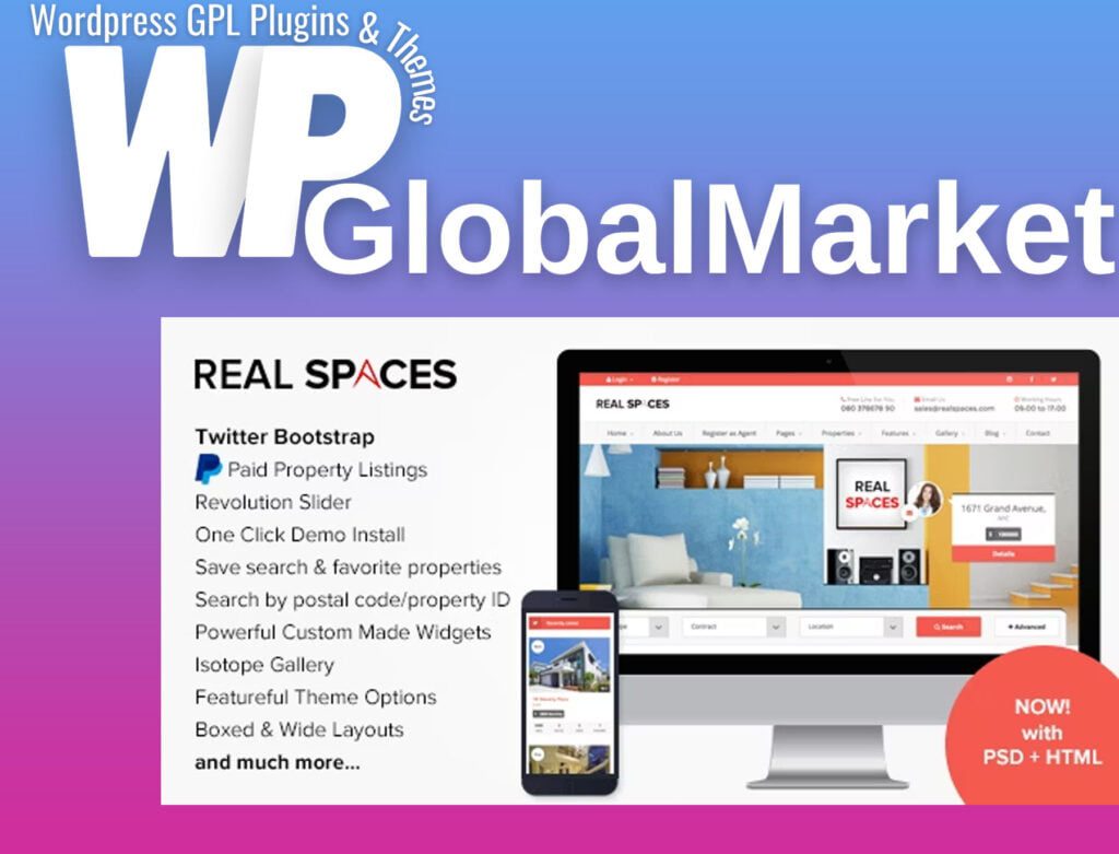 Real Spaces – WordPress Properties Directory Theme