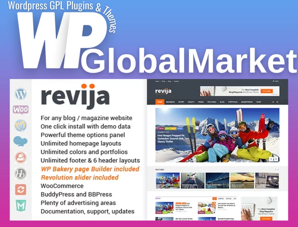 Revija – blog/magazine wordpress theme