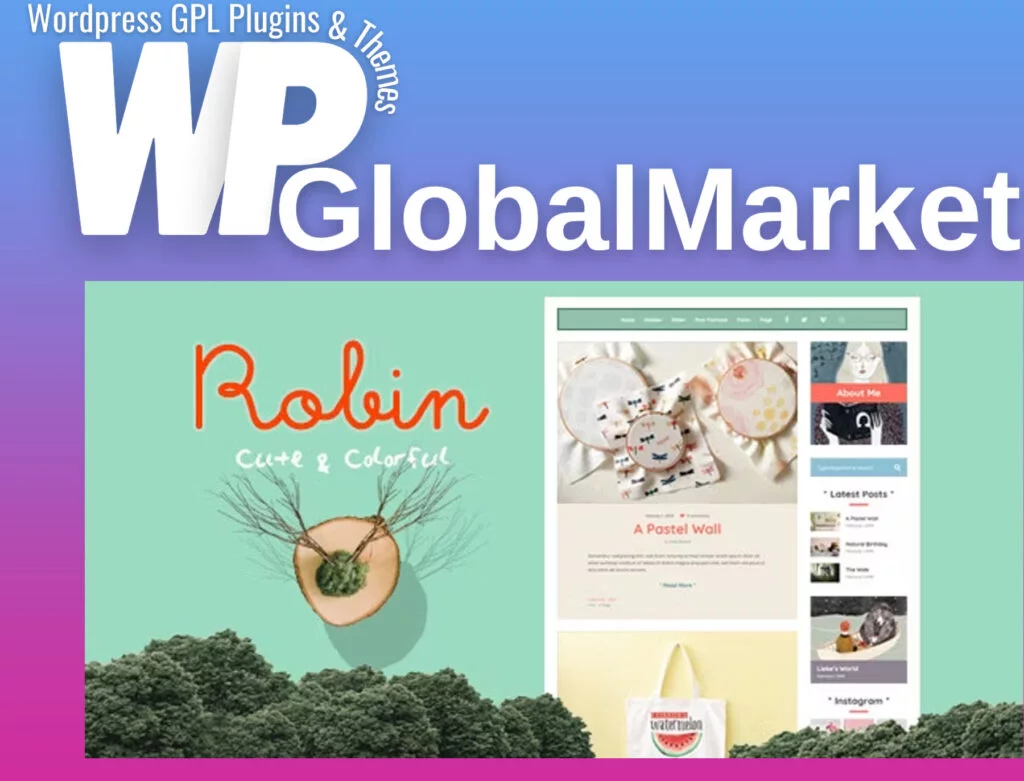 Robin – cute and colorful blog theme