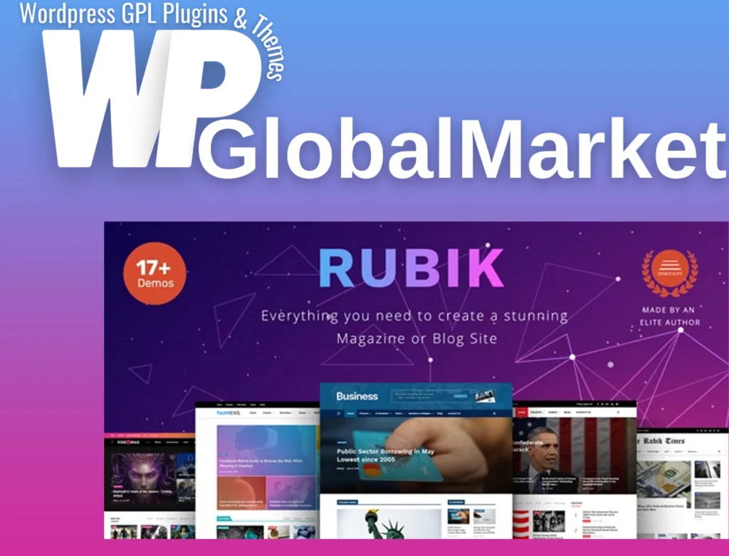 Rubik a perfect theme for blog magazine website