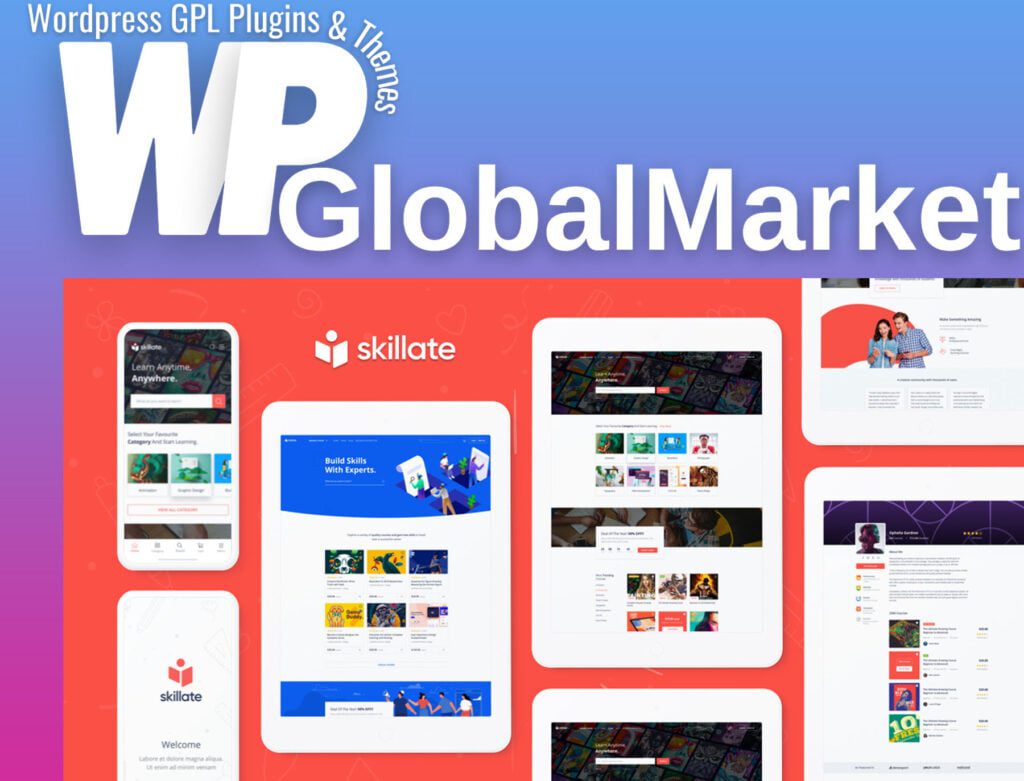 Skillate – Feature packed WordPress eLearning theme powered by Gutenberg