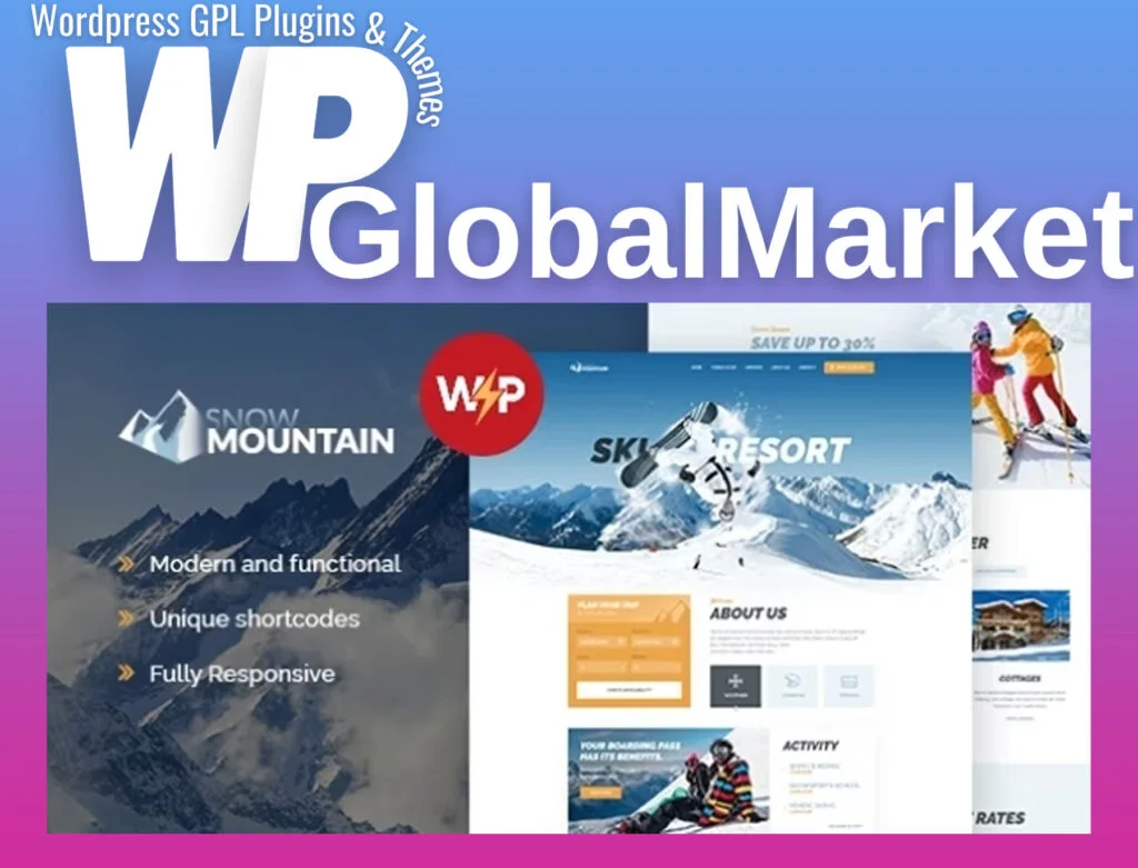 Snow mountain – ski resort and snowboard school wordpress theme