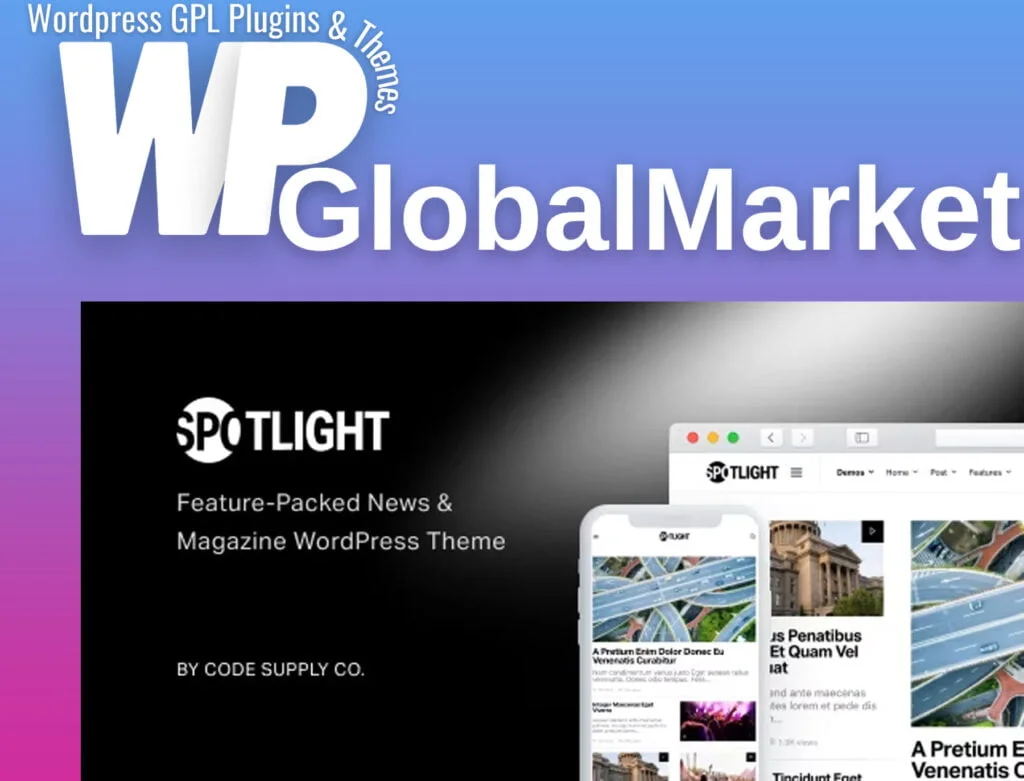 Spotlight – feature-packed news and magazine wordpress theme