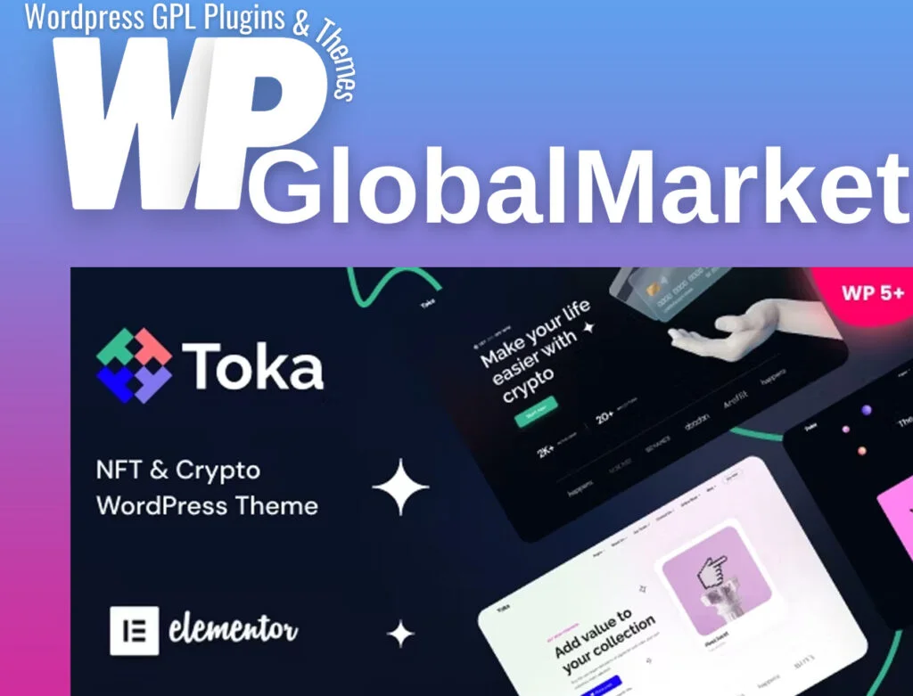 Toka – nft and crypto wordpress theme