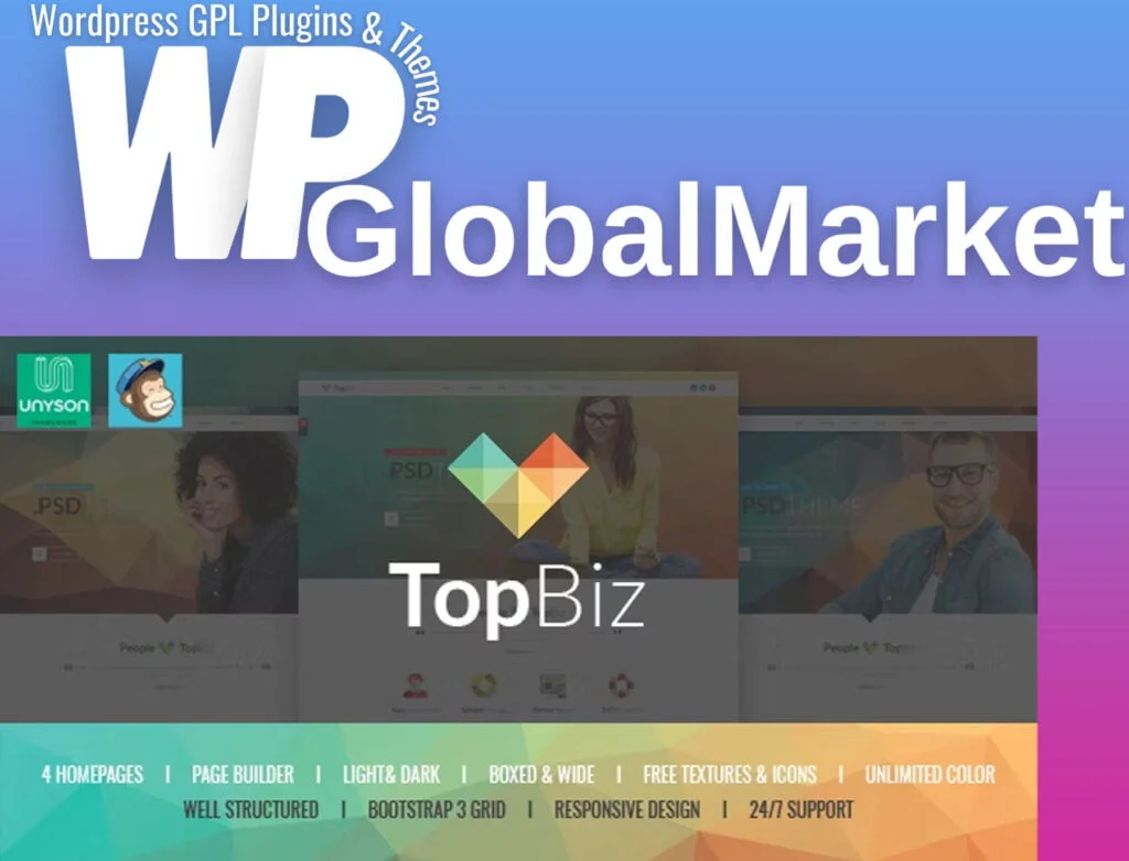 Topbiz – responsive corporate wordpress theme