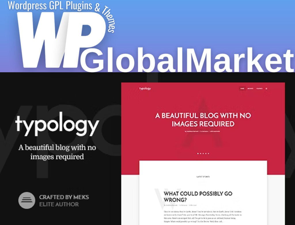 Typology Minimalist Blog & Text Based Theme