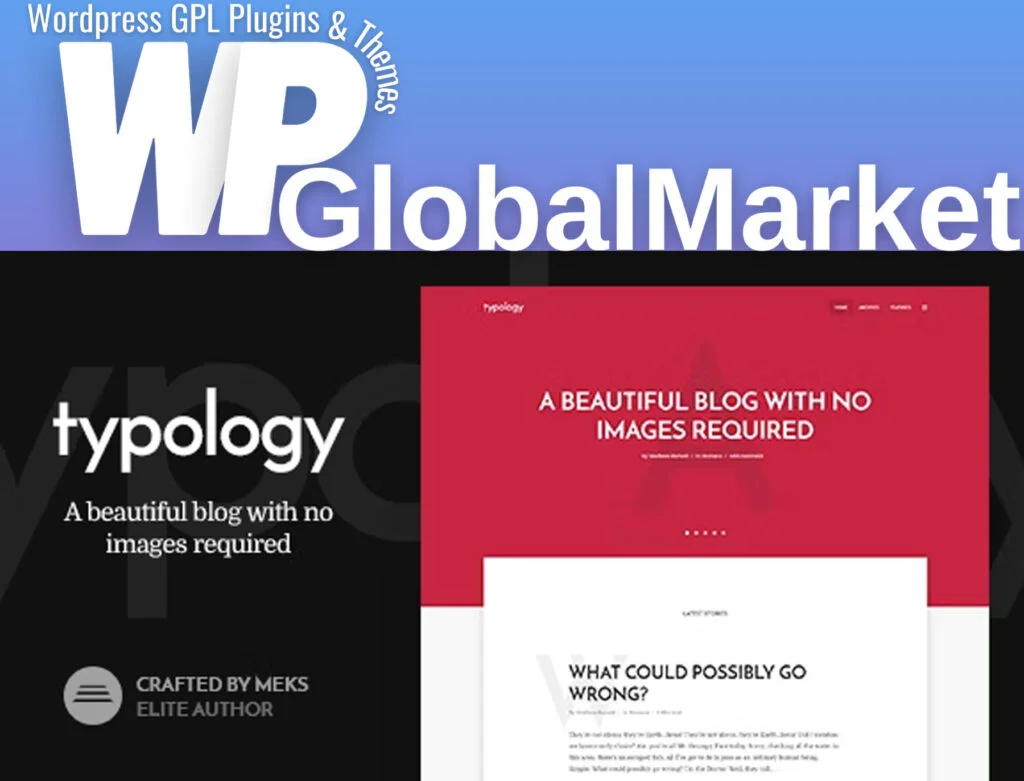 Typology minimalist blog & text based theme