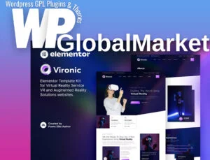 Vironic – Augmented and Virtual Reality Services Elementor Template Kit