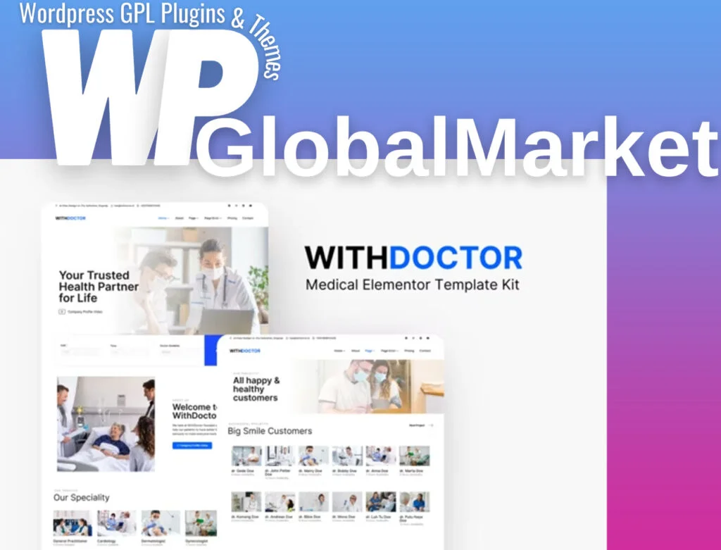 Withdoctor – medical elementor template kit