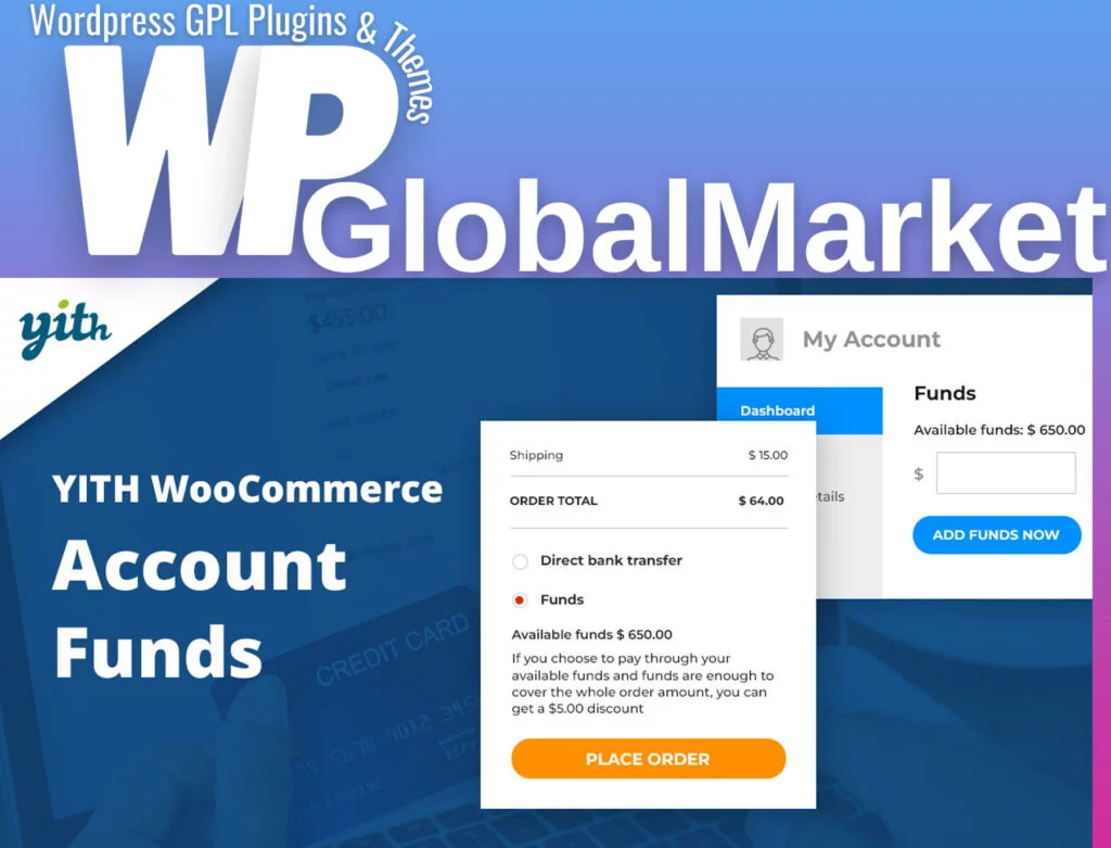 Woocommerce account funds