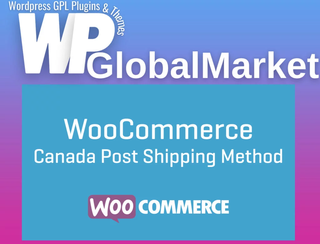 Woocommerce canada post shipping method