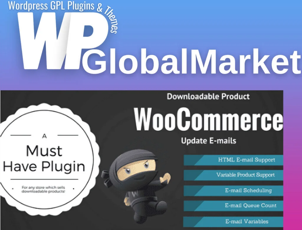 Woocommerce downloadable product update e-mails