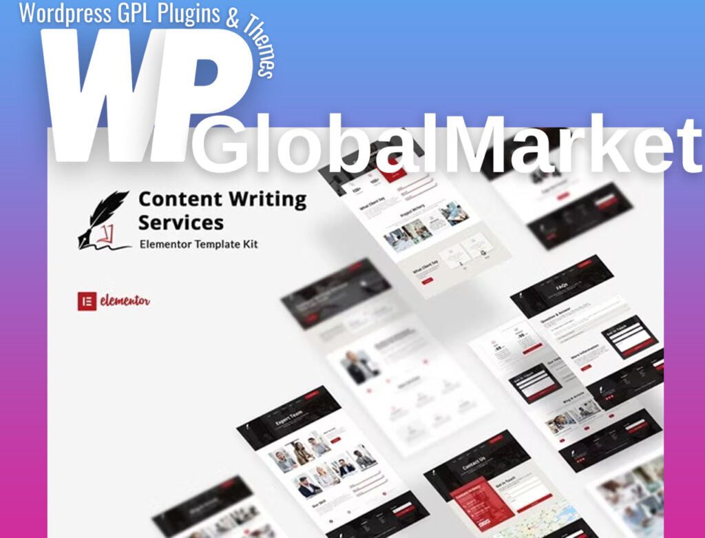 Writery – Content Writer Service Elementor Template Kit