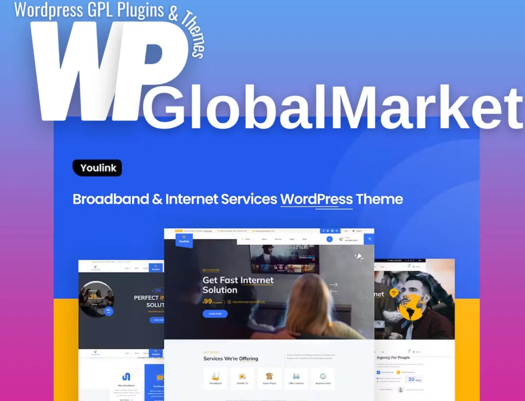 Youlink – broadband and internet services theme