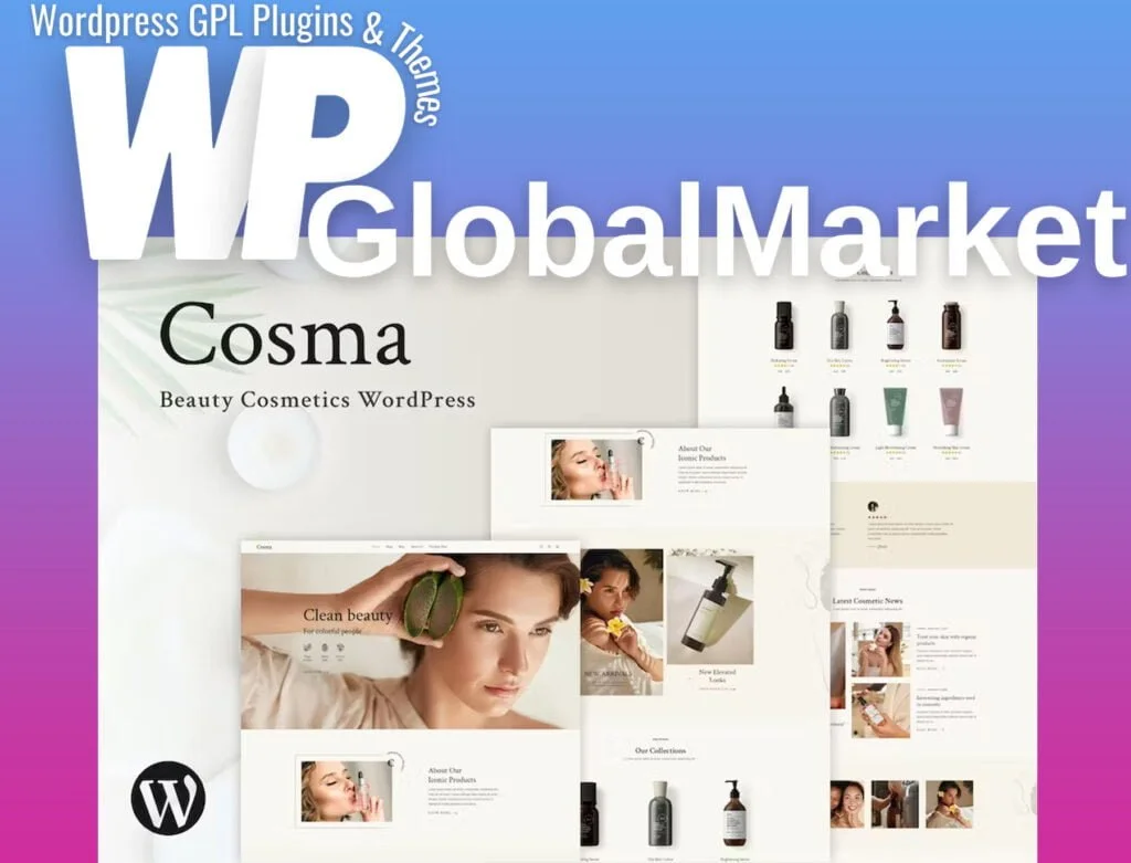 Cosma – beauty cosmetics wordpress theme