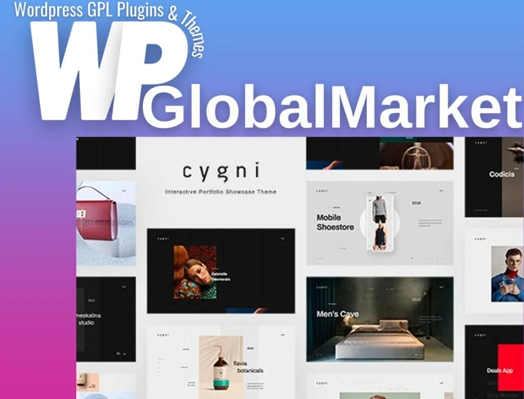 Cygni - interactive portfolio showcase theme