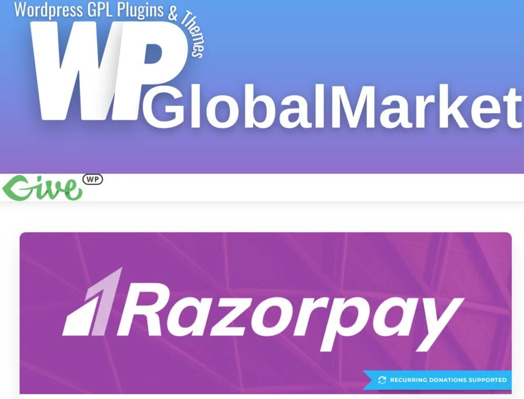 Give – razorpay gateway