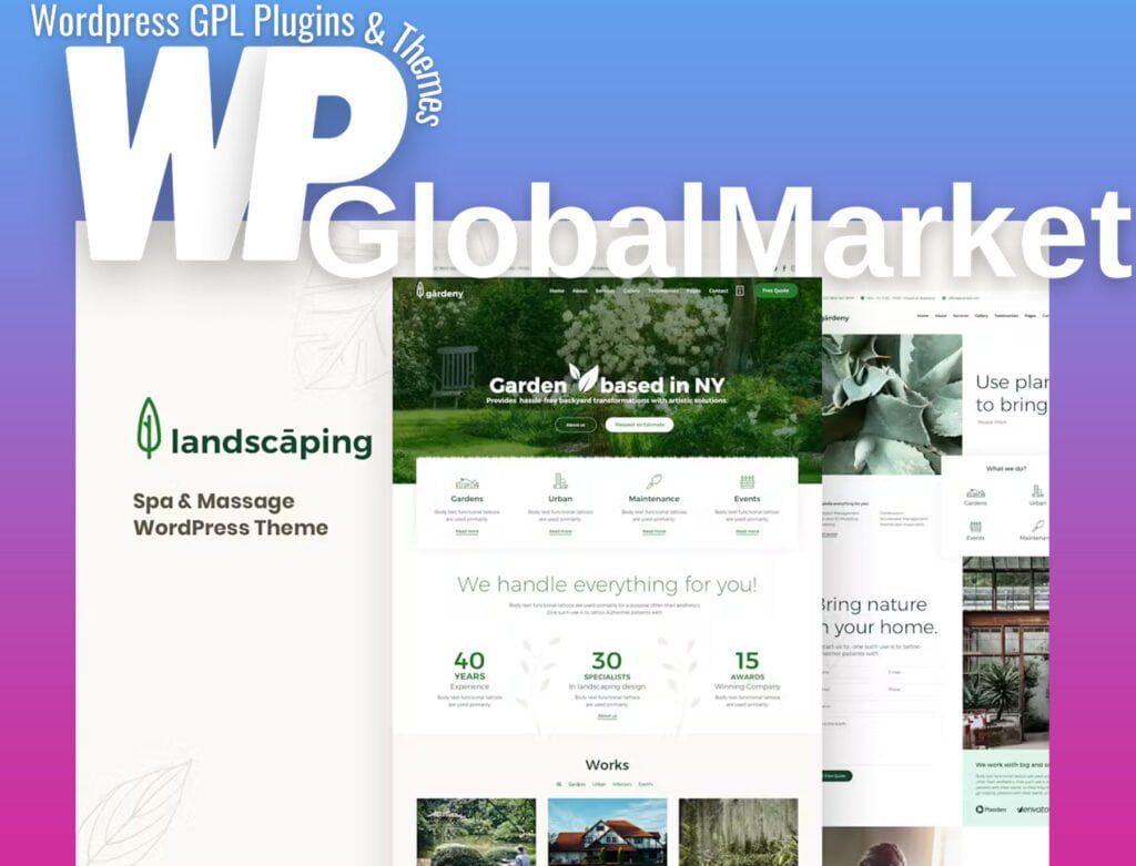 Landscaping – Garden Landscaper WordPress Theme