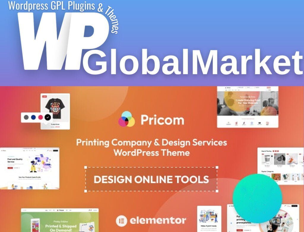 Pricom – Printing Company & Design Services WordPress theme