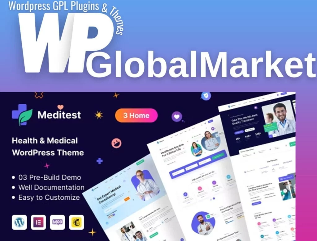 Meditest - health care medical & hospital doctor listing wordpress theme