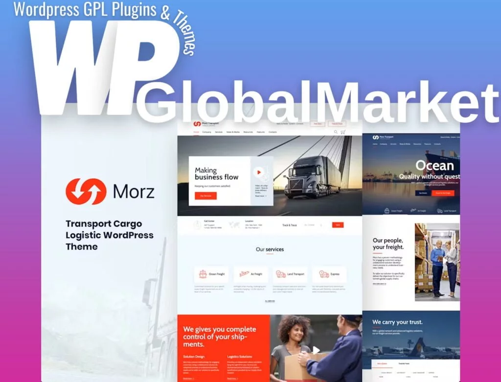 Morz – transport cargo logistics wordpress theme