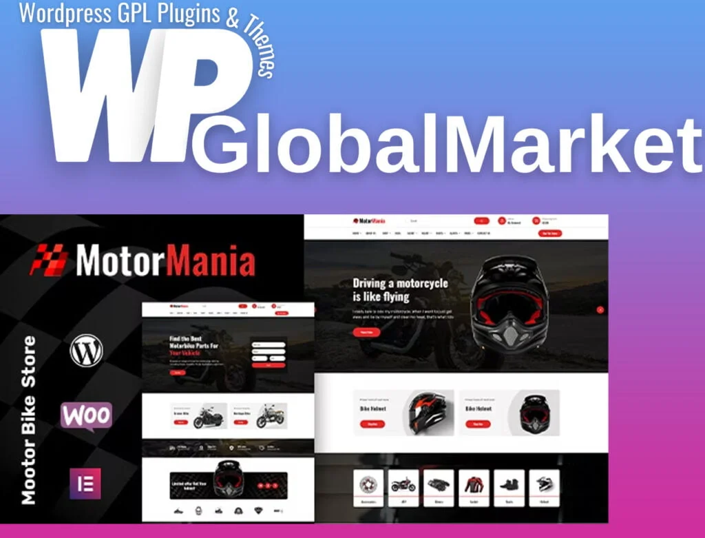 Motormania | motorcycle accessories woocommerce theme