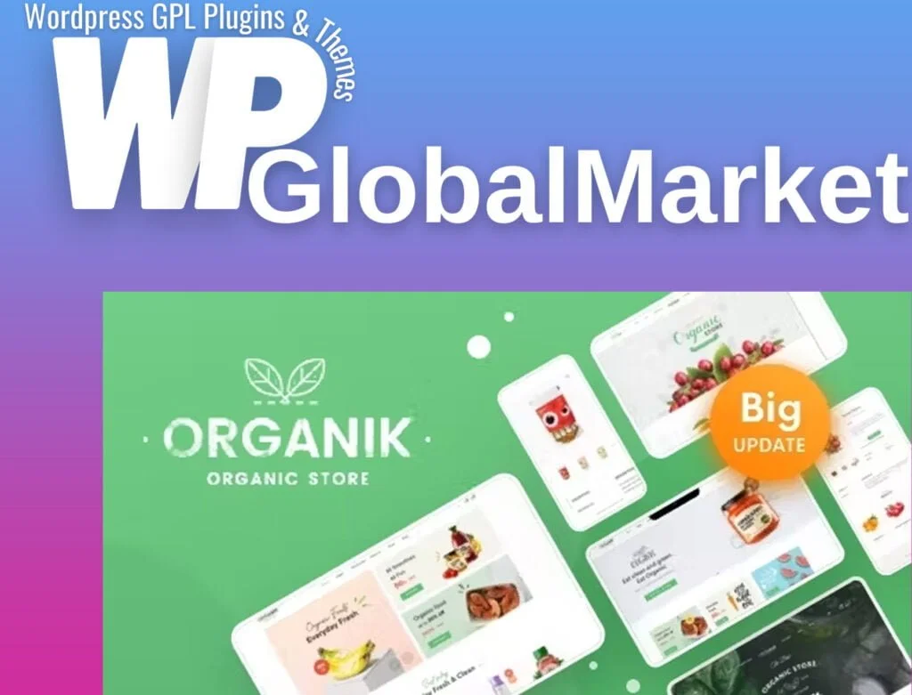 Organik - organic food store wordpress theme