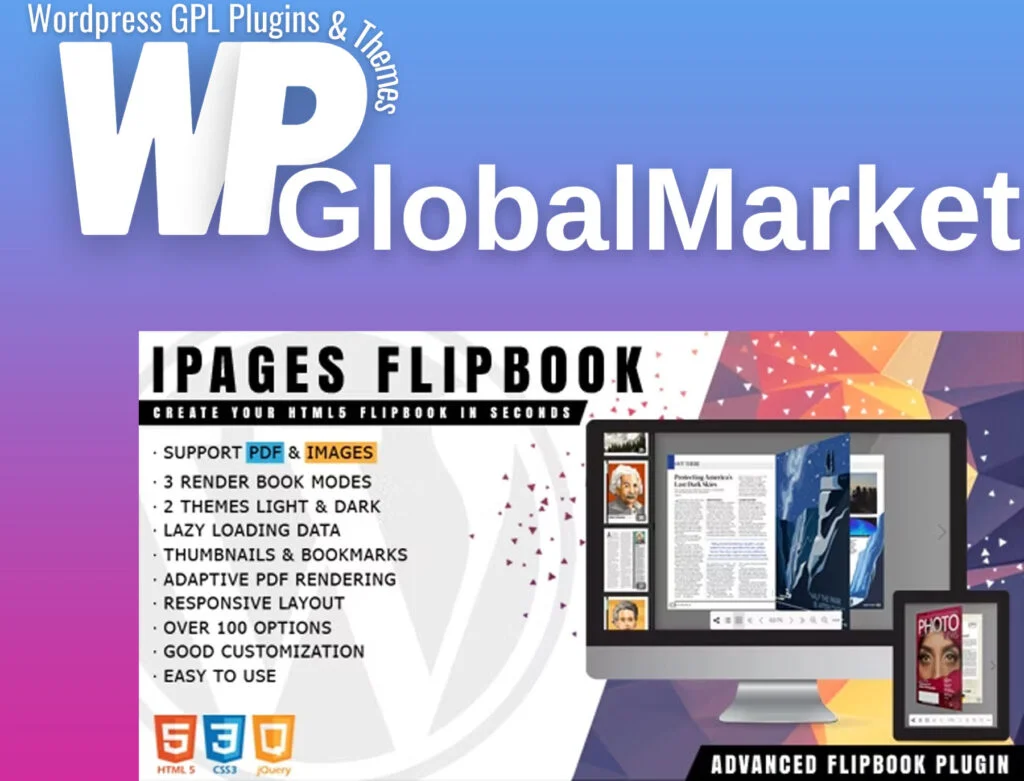 Ipages wordpress flipbook