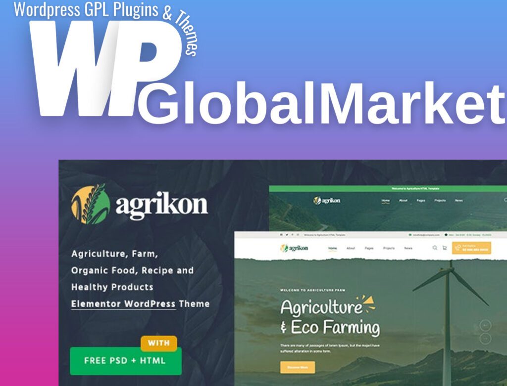 Agrikon – organic food and agriculture woocommerce theme