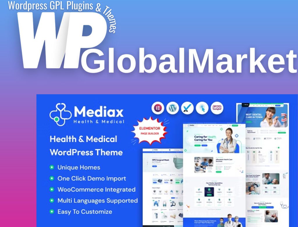 Mediax – health and medical wordpress theme