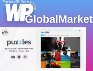 Puzzles - wp magazine / review with store wordpress theme + rtl