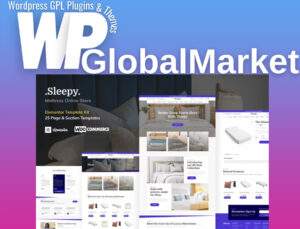Sleepy – mattress and bedding online store elementor pro template kit