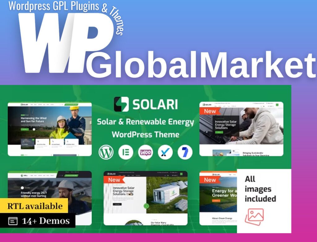 Solari - ecology & solar energy wordpress theme