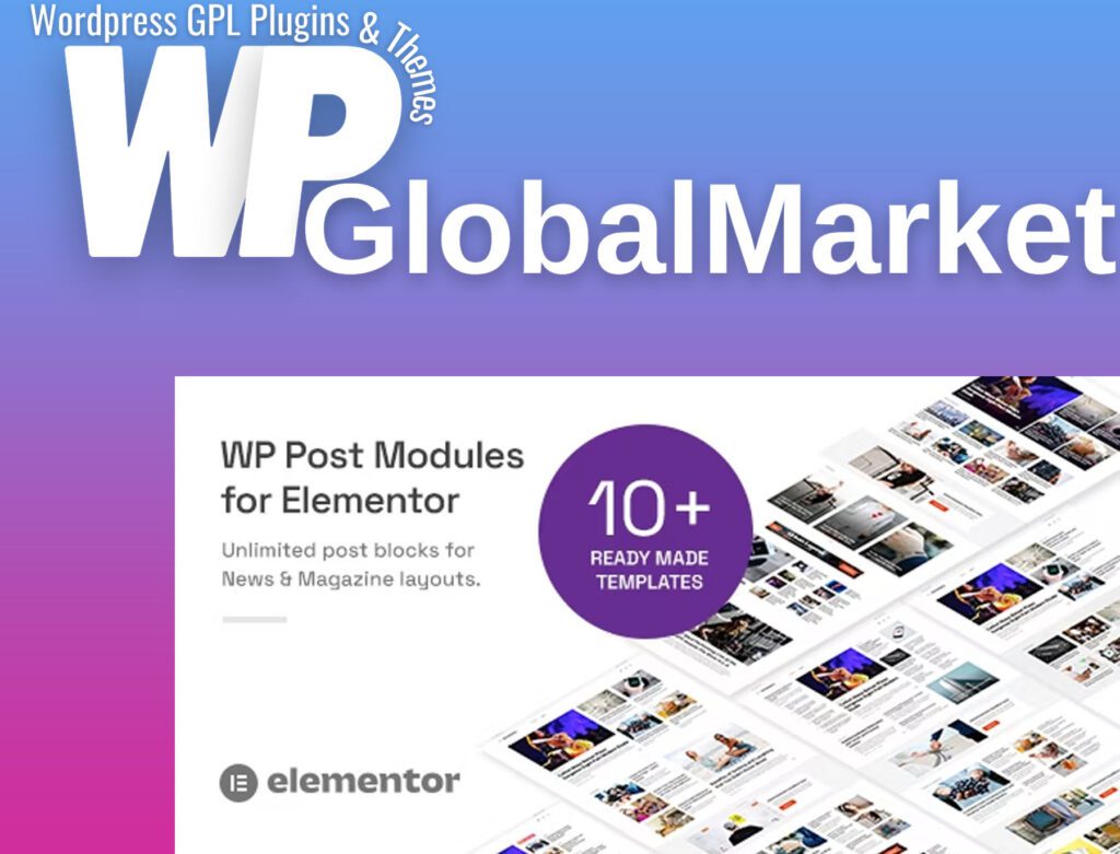 Wp post modules for newspaper and magazine layouts (elementor addon)