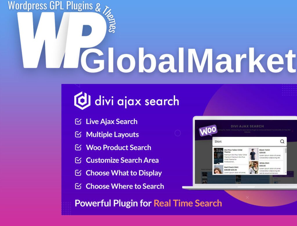 Divi ajax search