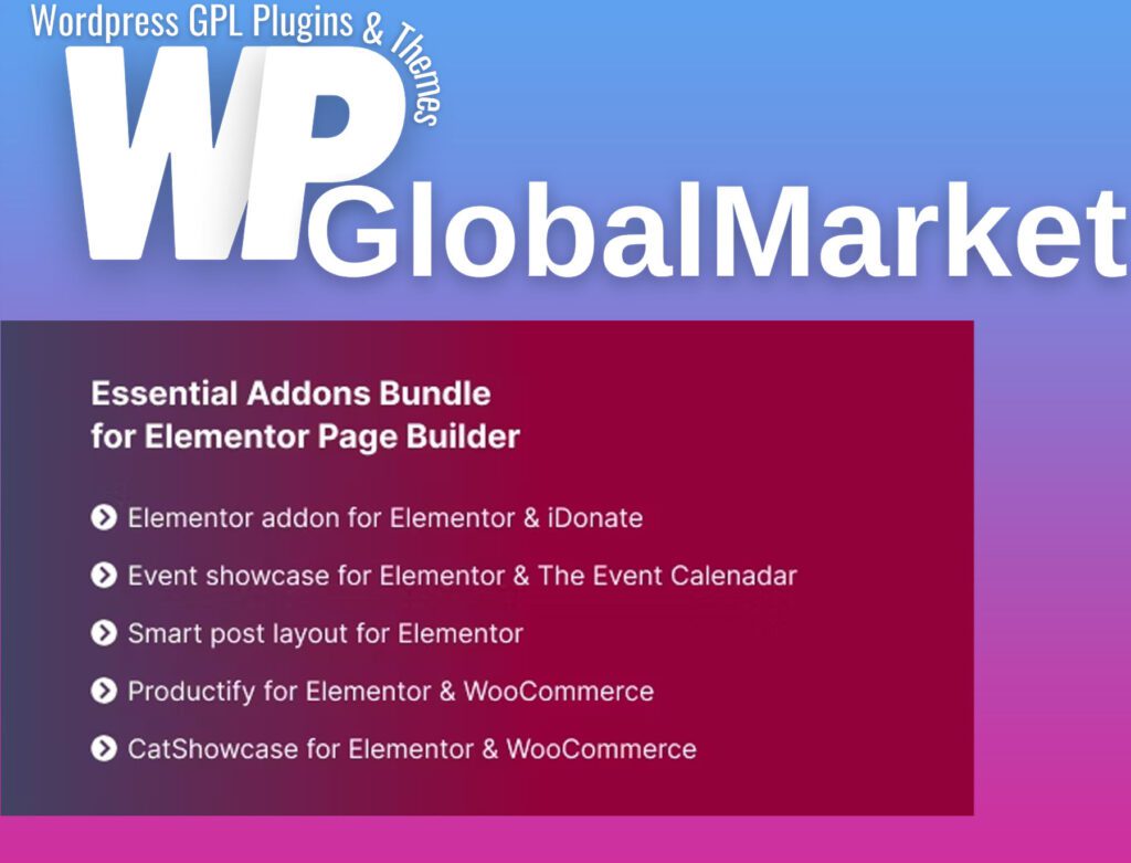 Essential addons bundle for elementor page builder