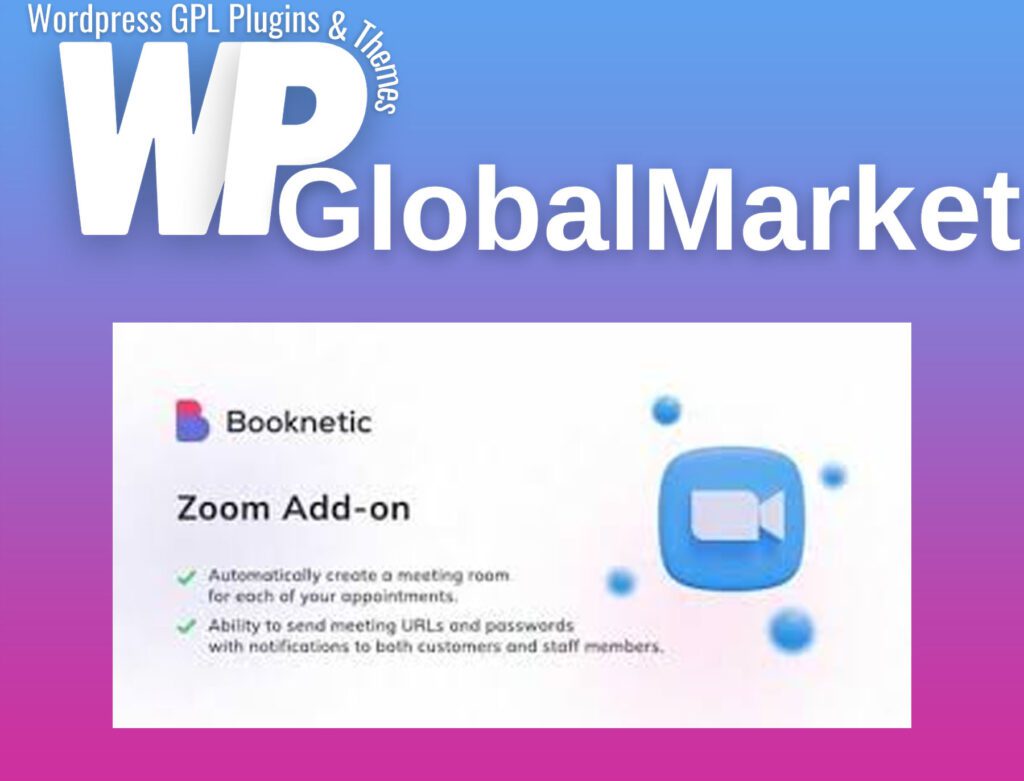 Zoom integration for booknetic