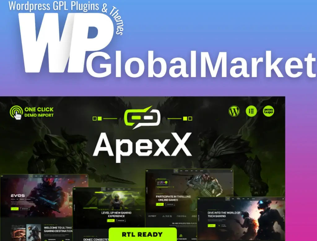 Apexx – esports and gaming wordpress theme