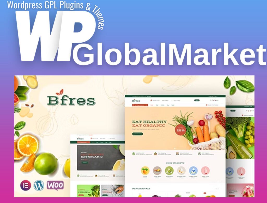 Bfres – organic food woocommerce theme