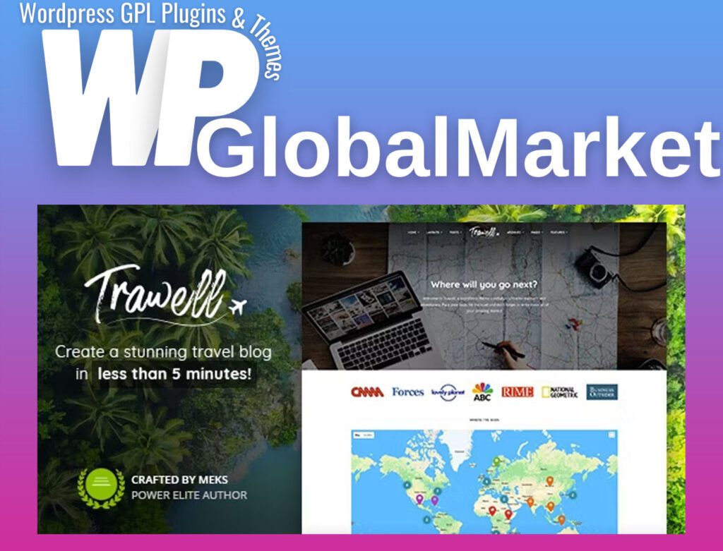 Trawell – travel blog wordpress theme