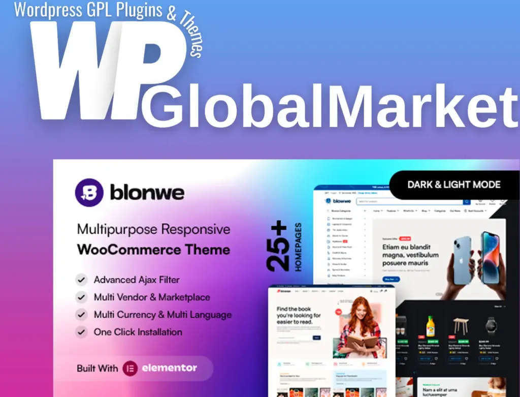 Blonwe – multipurpose woocommerce theme