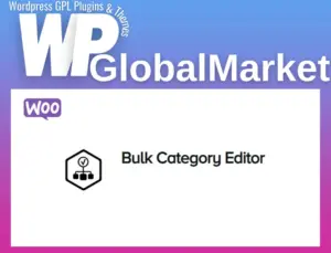 Bulk Category Editor for WooCommerce