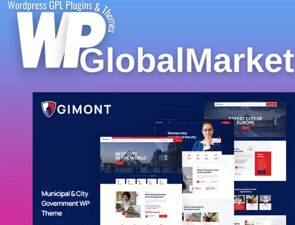 Gimont – city government wordpress theme