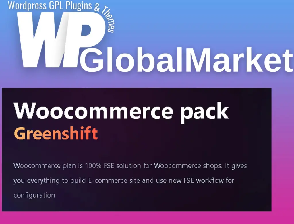 Greenshift woocommerce