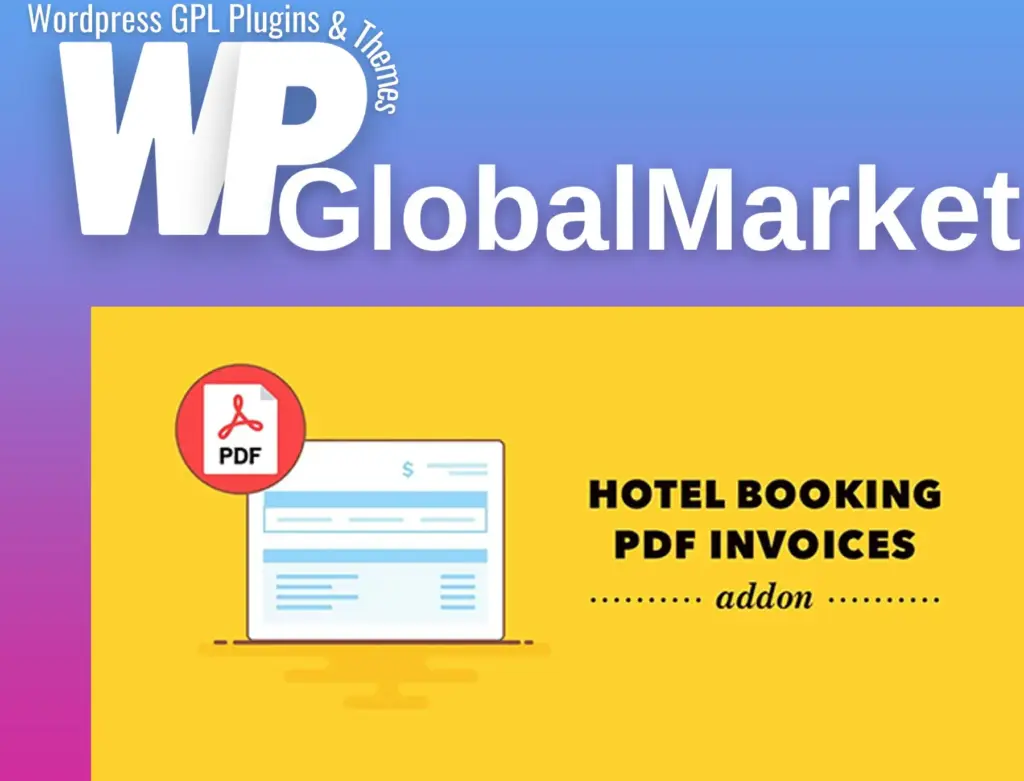 Hotel booking pdf invoices