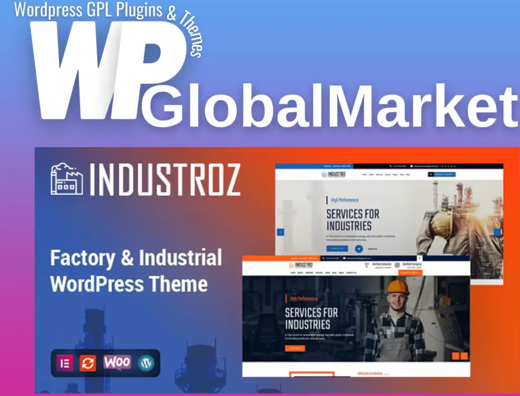 Industroz – factory and industrial wordpress theme