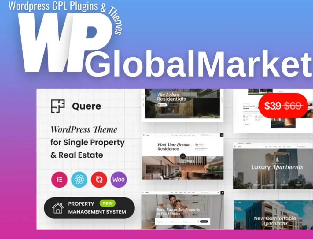 Quere – Real Estate and Apartments WordPress Theme