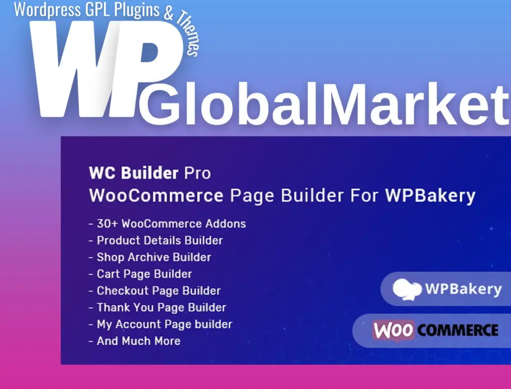 Wc builder pro – woocommerce page builder for wpbakery