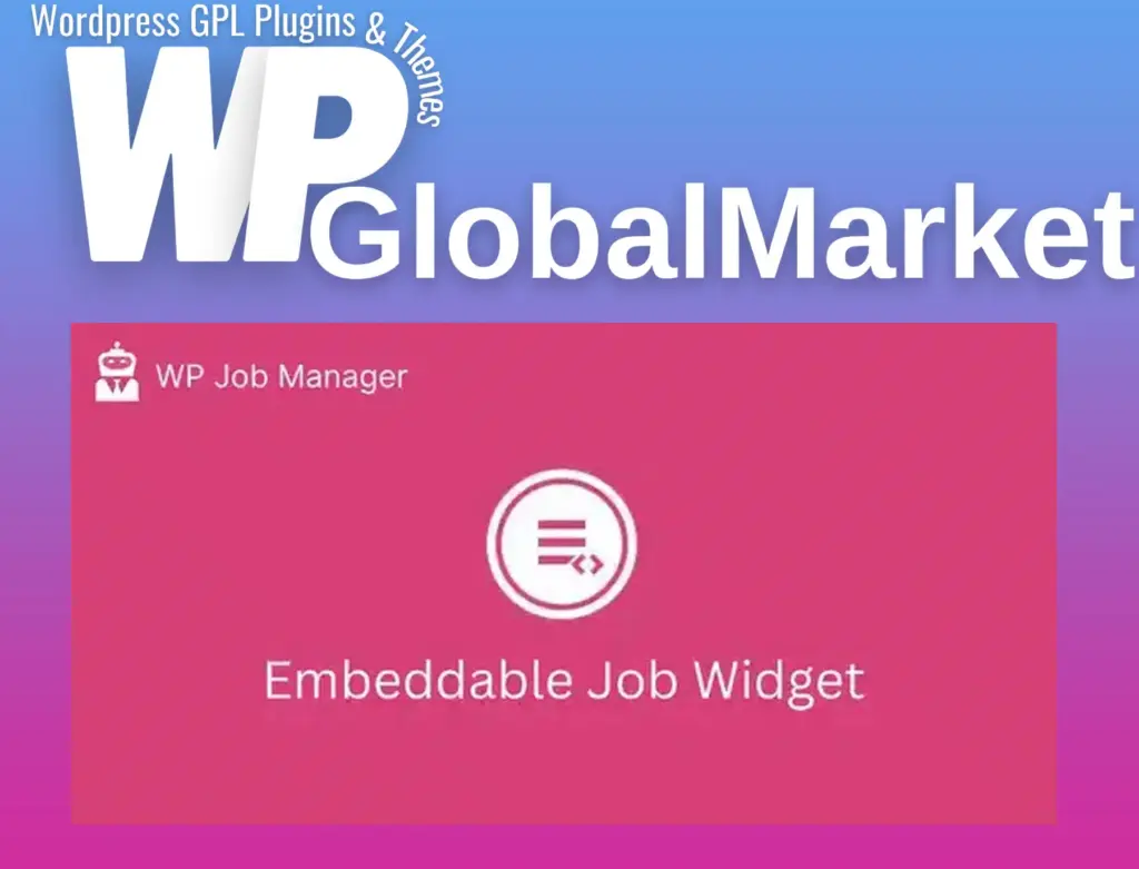 Wp job manager embeddable job widget