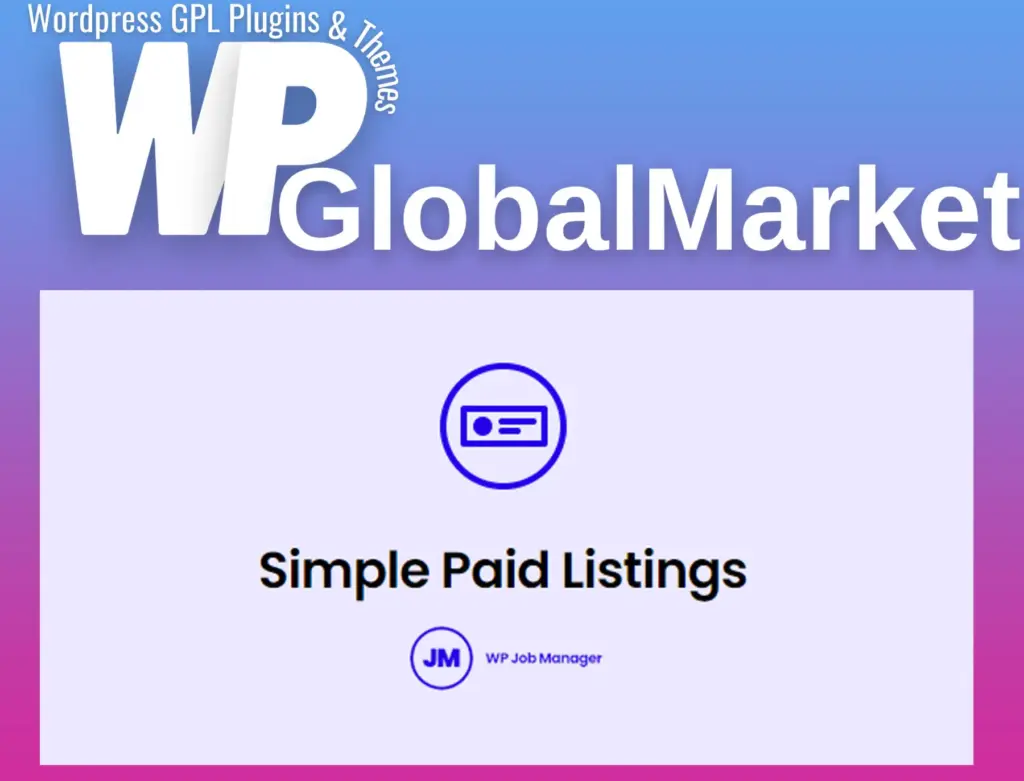 Wp job manager simple paid listing